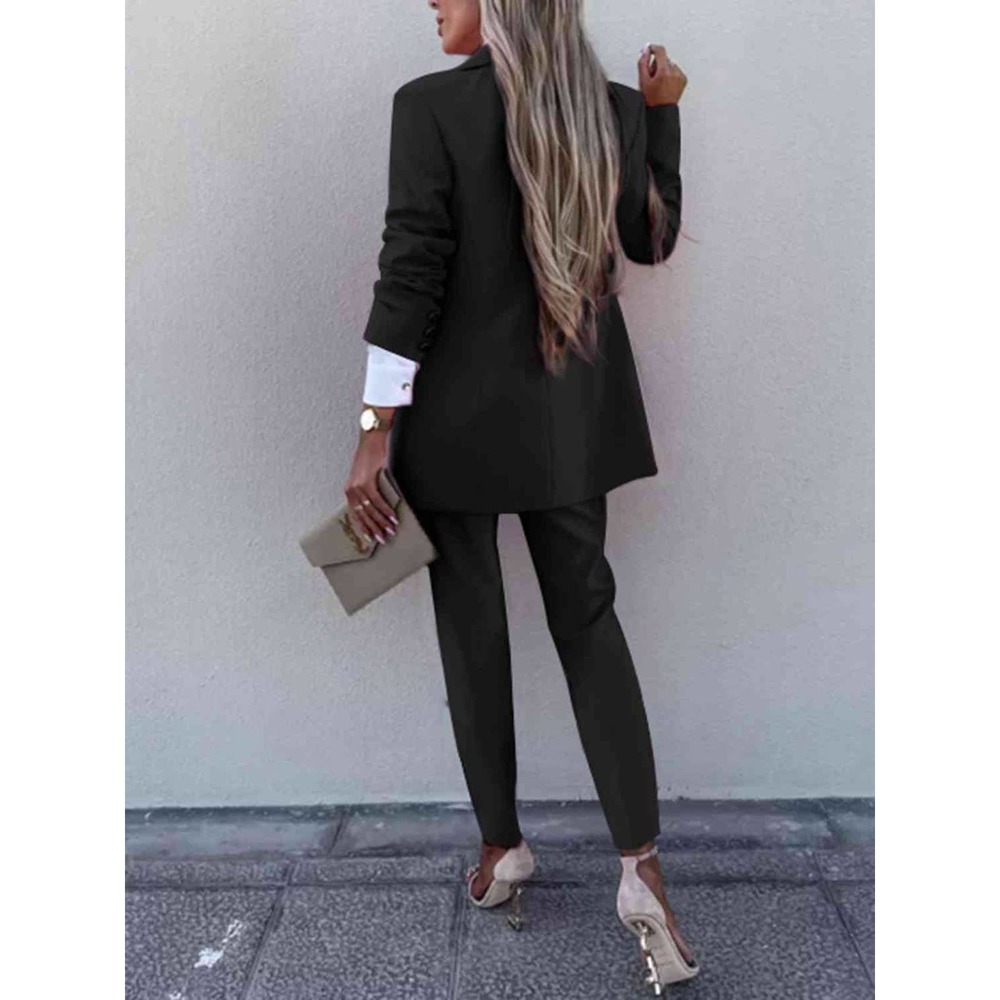 2 Pcs Blazer and Pants Suit Set - Picture 2 of 13